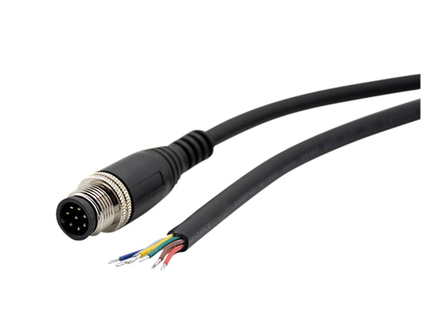 I/O-kabel M12 Hannkontakt 8polet 2m Til Wise og andre IoT-terminaler