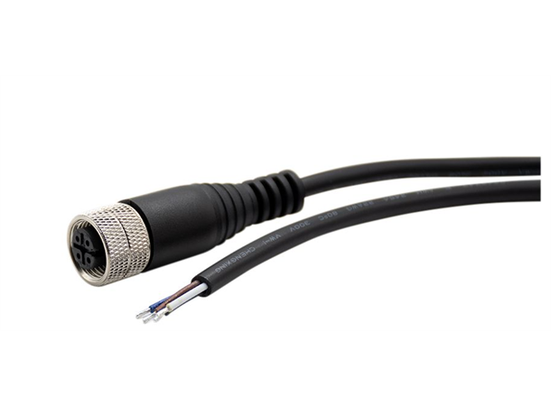 I/O-kabel M12 Hunnkontakt 4polet 2m Til Wise (strøm) og andre IoT-terminaler