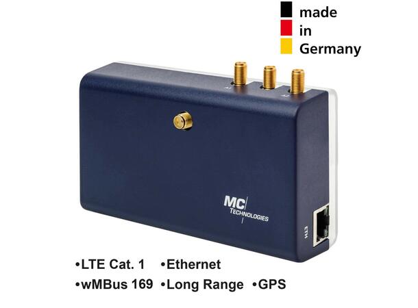 MC-Tech MC100 (W)MBus terminal LongRange LTE CAT1/GPS/1ETH WMBus 169MHz
