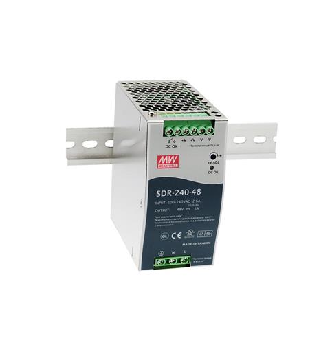 Switch-mode strømforsyning,justerbar 24V Justerbar 24 V/10 A 240 W, Mean Well