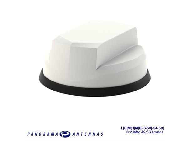 Panorama LGMDM-6-60-24-58 bilantenne 4G/5G,WiFi og GPS, 600-6000MHz, hvit