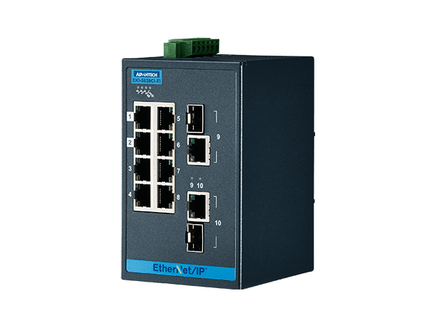 Advantech EKI-5629CI-EI 8-p 10/100, 2-p GbE/SFP, EtherNet/IP