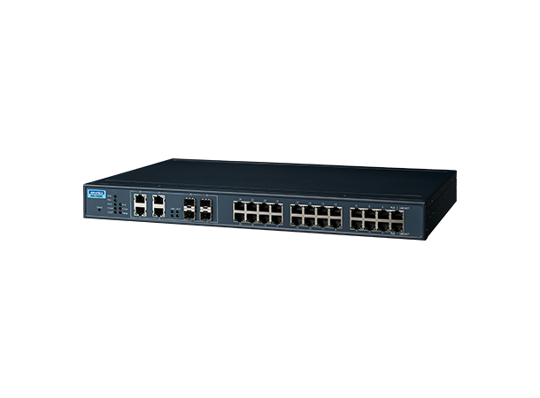 Advantech EKI-7428G-4CPI 24-port Gigabit PoE, 4-port GbE/SFP